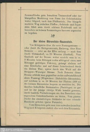 Der kleine Bärenstein-Rauenstein