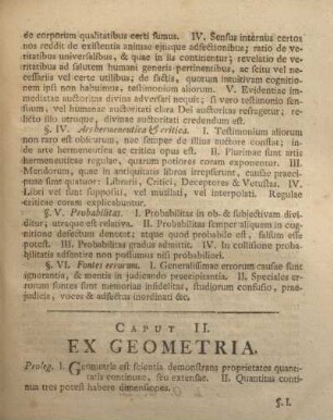 Caput II. Ex geometria.