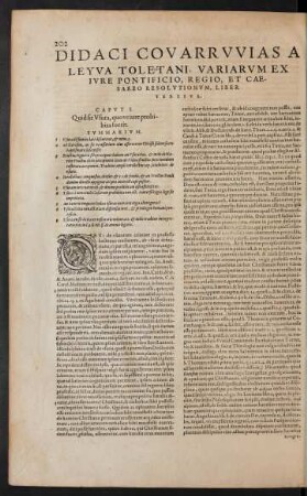 Didaci Covarruvias A Leyva Toletani, Variarum Ex Iure Pontificio, Regio, Et Caesareo Resolutionum, Liber Tertius.