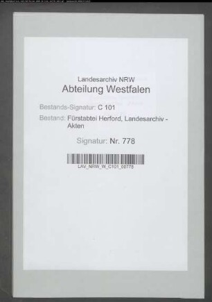 Belege zur Rechnung über Ausgaben des Kapitels