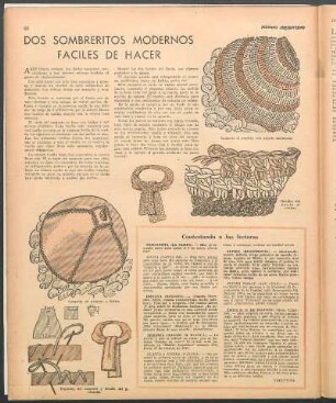 Dos sombreritos modernos faciles de hacer [Dibujos]