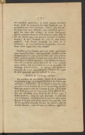 Abolition de l'esclavage militaire