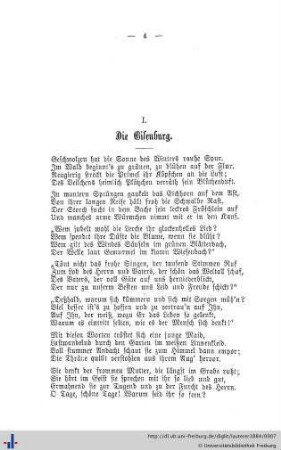 I. Die Eisenburg.