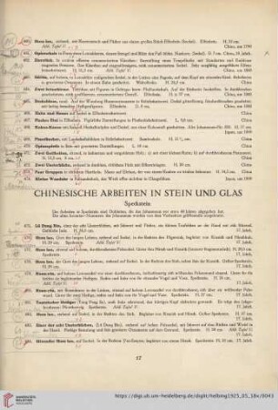 Chinesische Arbeiten in Stein und Glas (Nr. 475-550)