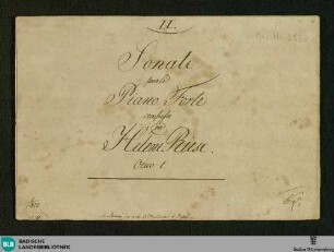 Sonatas - Don Mus.Ms. 2568 : pf