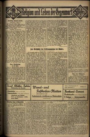 Vierte Ausgabe vom Sonntag, den 27. April 1930.