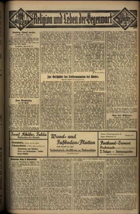 Vierte Ausgabe vom Sonntag, den 27. April 1930.