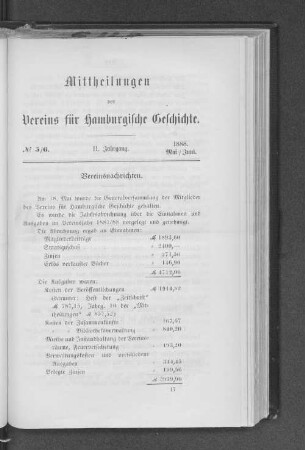 No. 5/6, 1888. Mai/Juni.