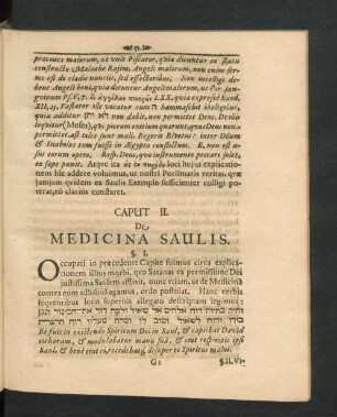 Caput II. De Medicina Saulis.