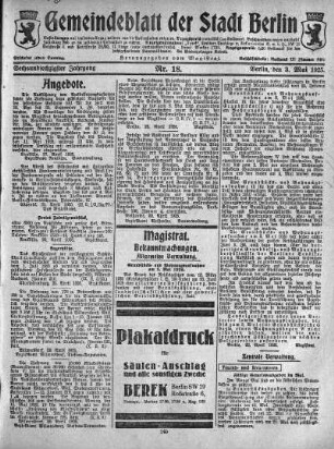 1925,18: Nr. 18, 3. Mai 1925