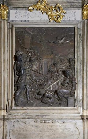 Bronzerelief "Das Martyrium des heiligen Vinzenz", Breslau, Polen