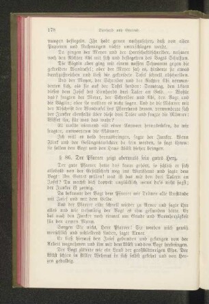 § 86. Der Pfarrer zeigt abermals sein gutes Herz.
