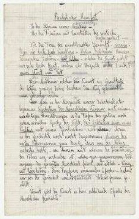 Realistisches Manifest (Fragment)