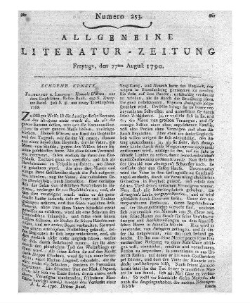 Savary, C. E.: Liebesgeschichte des Anas Eloudjoud und der Quardi. Eine arabische Erzählung. Aus dem Französischen. Eisenach: Wittekindt 1790