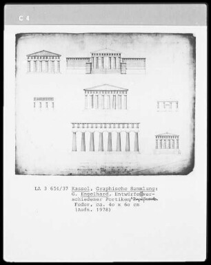 verschiedene Portiken & Tempelfassade