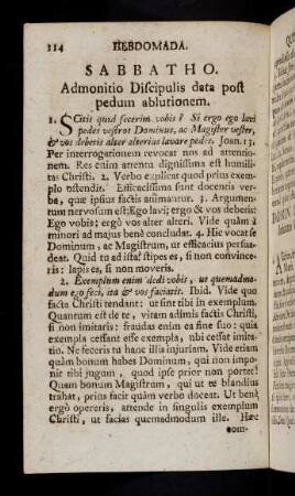 114-125, Hebdomada Quinquagesimae.