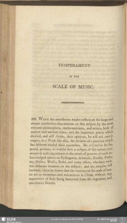 Temperament Of The Scale Of Music