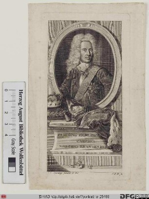 Bildnis Georg Friedrich Carl, Markgraf von Brandenburg-Bayreuth (reg. 1726-35)