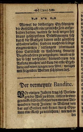 Der vermeynte Bandite.