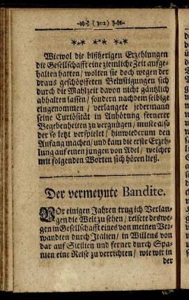 Der vermeynte Bandite.