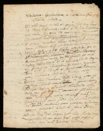 Brief von Johann Dolaeus an Johann Lorenz Crollius