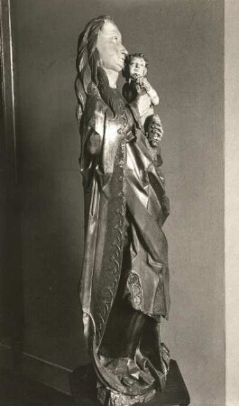 Madonna : Madonna. Holz, geschnitzt, gefaßt (um 1520; H. Witten). Osek, wahrscheinlich Kloster Osek