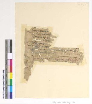 2nd Sunday of Tût. Matins. Mk. I, 38 - 39; II Timothy I, 12 (only the initial remains