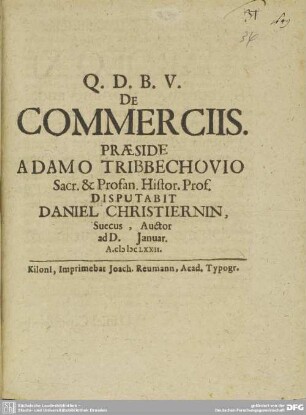 Exercitatio Academica De Natura Panis