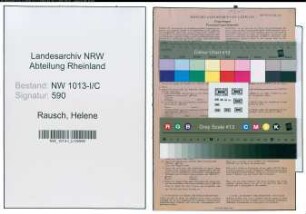 Entnazifizierung Helene Rausch , geb. 06.07.1898 (Geschaeftsinhaberin)