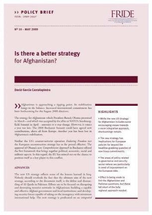 Is there a better strategy for Afghanistan?