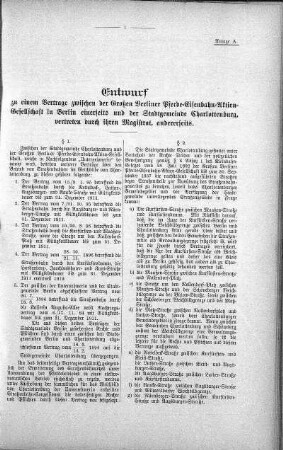Entwurf zu einem Vertrage, 23. Juni 1897