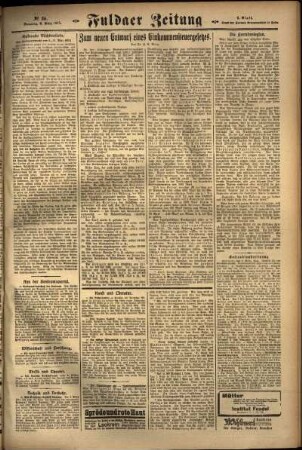 Zweite Ausgabe vom Sonntag, den 08. März 1925.