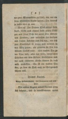 Drittes Kapitel. Einige Bekanntschaften. Der Hauptmann und seine Frau