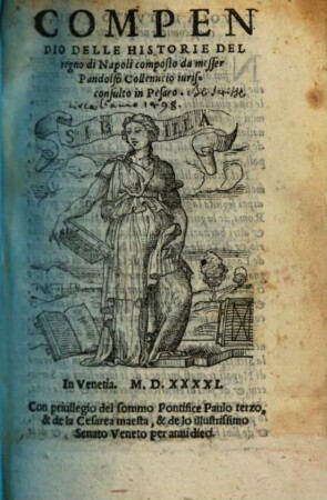 Compendio Delle Historie Del regno di Napoli