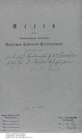 Schneider, Georg Abraham, Oboist in Darmstadt, später Kapellmeister in Berlin