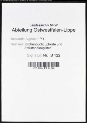 Heiratsbelege zum Zivilstandsregister von Herne (H 1810)