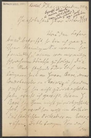 Brief an B. Schott's Söhne : 04.11.1898