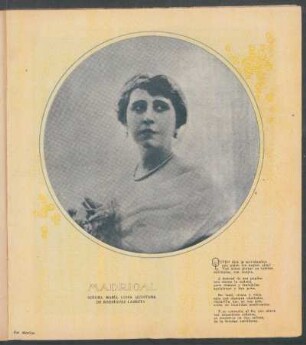 Señora María Luisa Quintana de Rodríguez Larreta - [Retrato] : Madrigal