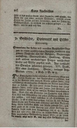 Sammlung der besten und neuesten Reisebeschreibungen. Bd.13.