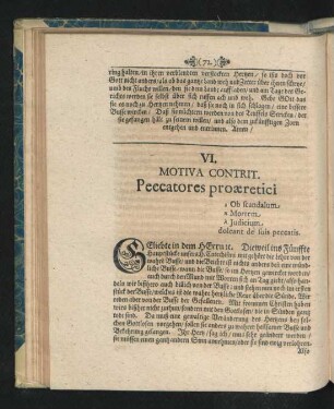 VI. Motiva Concrit. Peccatores proaeretici ...