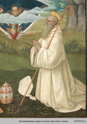 Madonna in der Glorie mit den Heiligen Gregor und Benedikt