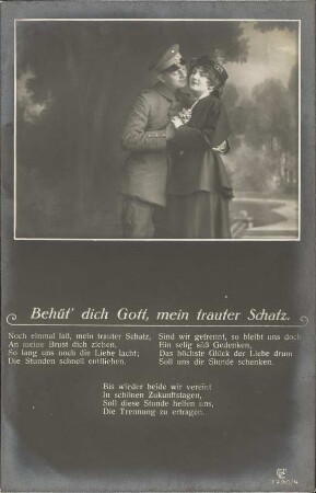 Behüt' dich Gott, mein trauter Schatz.
