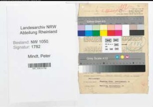 Entnazifizierung Peter Mindt , geb. 26.04.1908 (Handelsvertreter)
