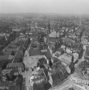 Altstadt von Zwickau : Blickrichtung Nordwesten