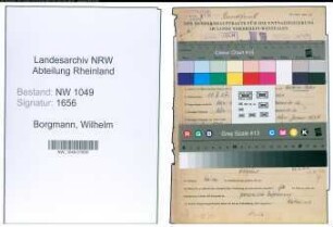 Entnazifizierung Wilhelm Borgmann , geb. 11.02.1907 (Ingenieur)