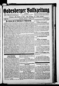 Godesberger Volkszeitung. 1913-1933