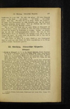 Litterarischer Wegweiser