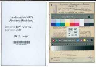 Entnazifizierung Josef Kirch , geb. 29.03.1893 (Kaufmann)