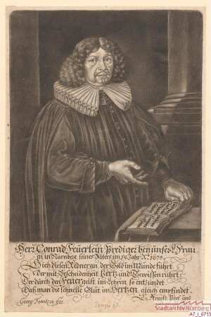 Conrad Feuerlein, Prediger an der Frauenkirche