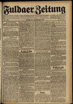 Ausgabe vom Freitag, den 21. Dezember 1917.